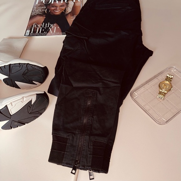 MICHAEL KORS Black Cargo Cotton Pants - Picture 2 of 3